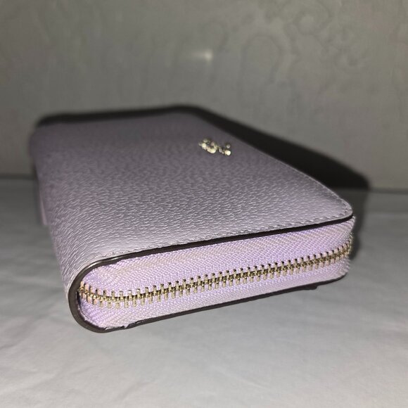 Kate Spade WLRU6055 Pale Lavender Pebble Grain Leather Continental Zip Wallet - Picture 6 of 6